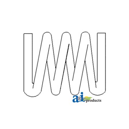 A & I Products Valve Spring, Hydraulic Valve Chamber Inlet 3" x5" x1" A-C7NN647A